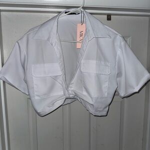 Stylish White Crop Top by MICHAELS